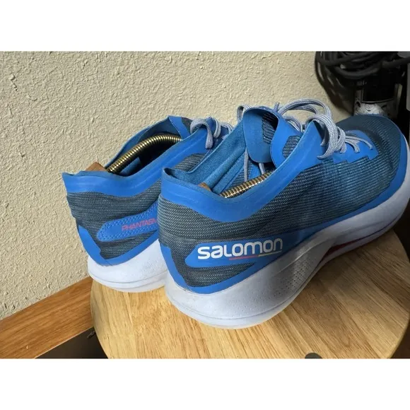 Mens Salomon Matryx Phantom 417401 Trail Running Shoes Gray Blue Size 10.5 $200