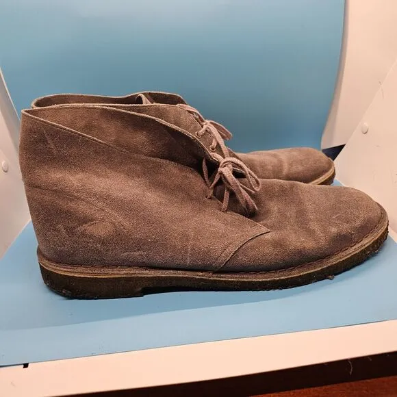 Men's Shoes Clarks DESERT BOOT 13M Lace Up Chukka Boots 55527 WOLF GRAY SUEDE