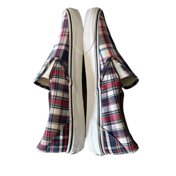 Men’s Size 12 VANS Plaid Slip On Shoes