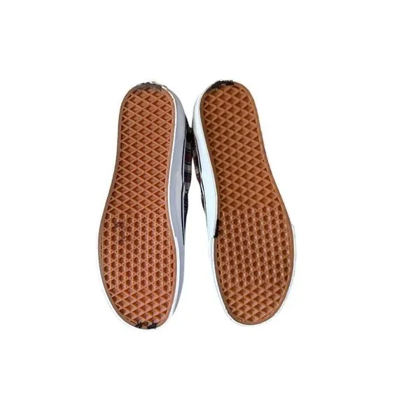 Men’s Size 12 VANS Plaid Slip On Shoes