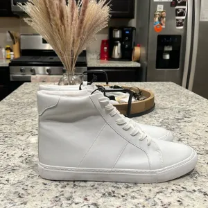 Men’s White High Top Sneakers Size 12