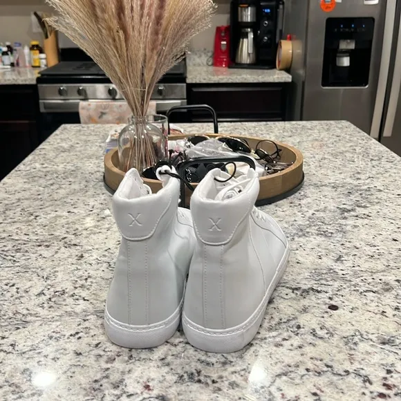 Men’s White High Top Sneakers Size 12