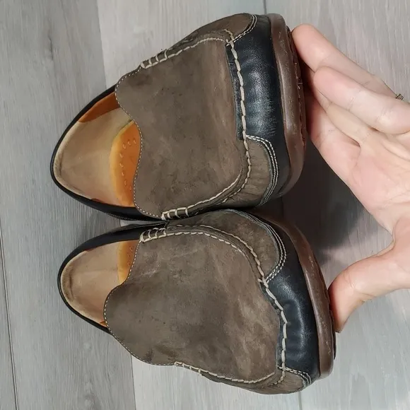 Mephisto Mens Cool Air Leather Moccasin 91414 Loafer Slip on shoes sz US 12