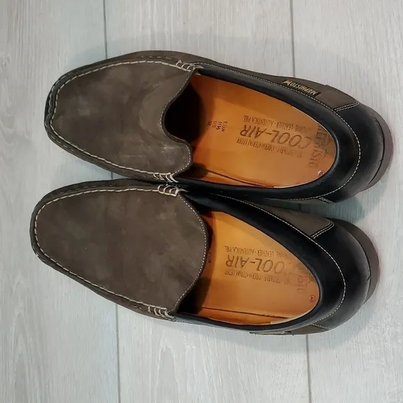 Mephisto Mens Cool Air Leather Moccasin 91414 Loafer Slip on shoes sz US 12