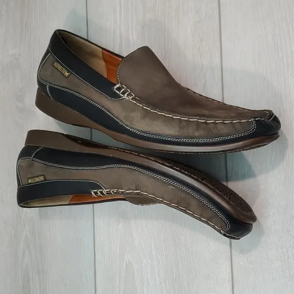 Mephisto Mens Cool Air Leather Moccasin 91414 Loafer Slip on shoes sz US 12