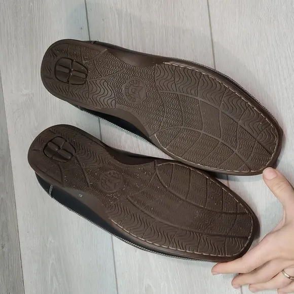 Mephisto Mens Cool Air Leather Moccasin 91414 Loafer Slip on shoes sz US 12