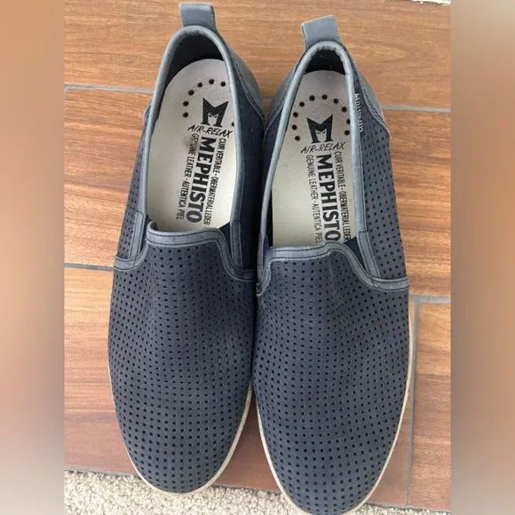 Mephisto ULRICH Blue Slip On Shoe Size 10.5