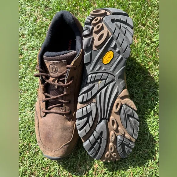 Merrell Dark Earth MOAB Adventure Lace Waterproof Hiking Shoes for Men Sz(12)