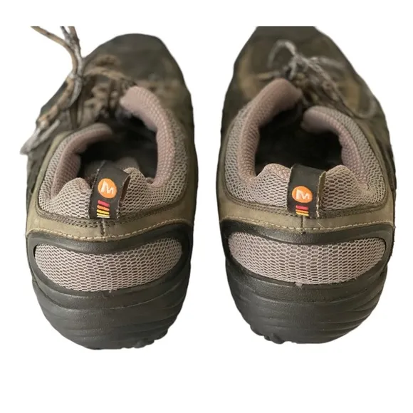 Merrell Intercept Hiking Walking Sneakers Shoes Black Brown 11.5 Camping Outdoor