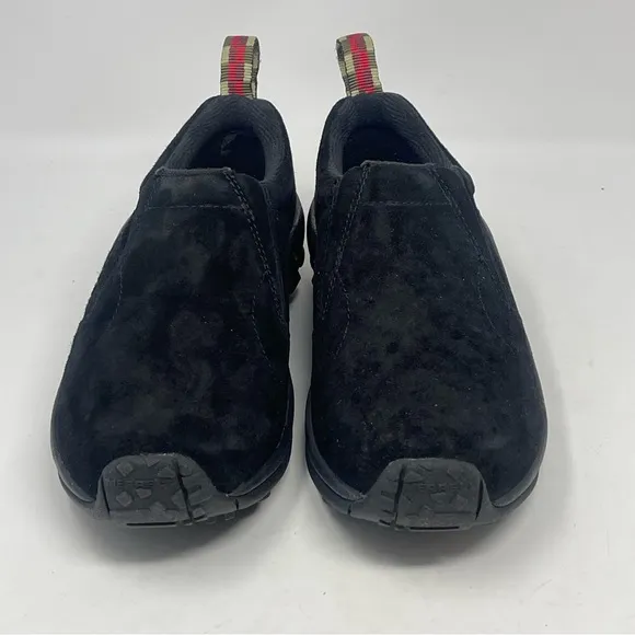 Merrell Jungle Moc Shoes Womens 5 Midnight Black Suede Slip On Loafers J60826