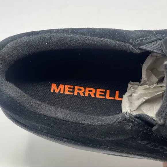 Merrell Jungle Moc Shoes Womens 5 Midnight Black Suede Slip On Loafers J60826
