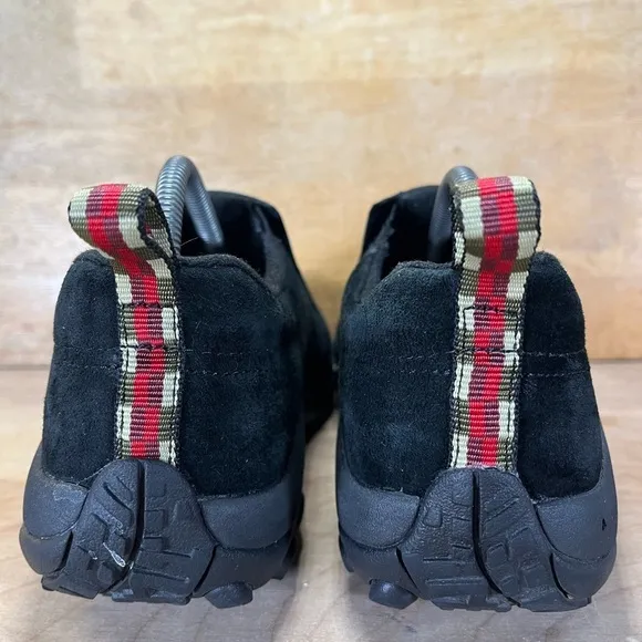 Merrell Jungle Moc SUEDE Womens Sz 9.5 Wide Slip On Shoes Clogs Black J63815W