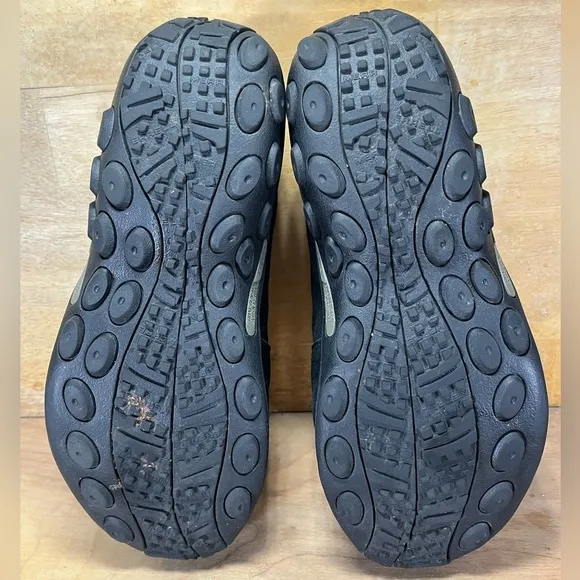 Merrell Jungle Moc SUEDE Womens Sz 9.5 Wide Slip On Shoes Clogs Black J63815W