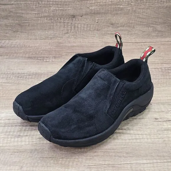Merrell Jungle Moc Women's Size 9 Black Suede Slip On Walking Shoes (J60826)