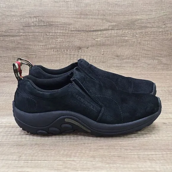 Merrell Jungle Moc Women's Size 9 Black Suede Slip On Walking Shoes (J60826)