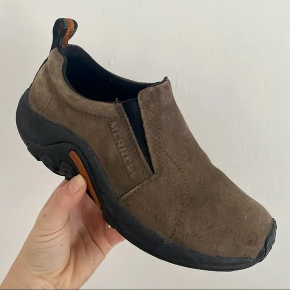 Merrell Jungle Suede Slip-On Shoes - Gunmetal Gray, Women’s Size 7