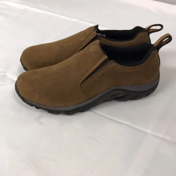 Merrell Mens Jungle Moc Nubuck Slip on size 10.5 US
