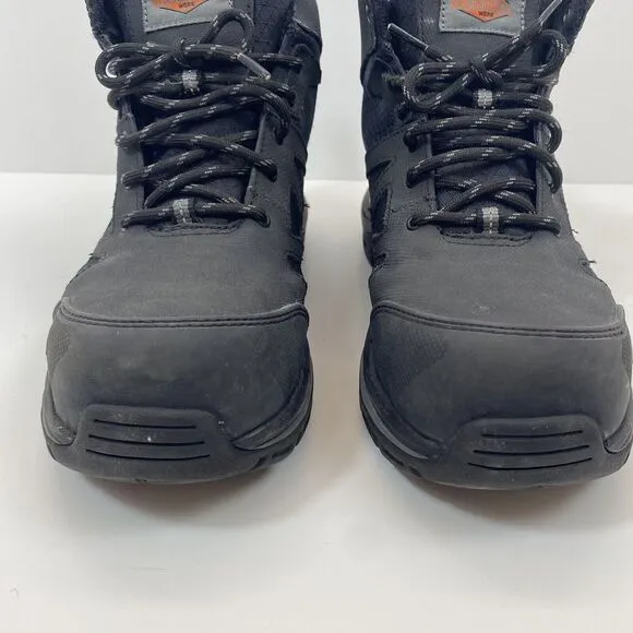 Merrell Men's Size 9 Full bench Speed Mid Carbon‎ Fiber Toe Work Shoes Black