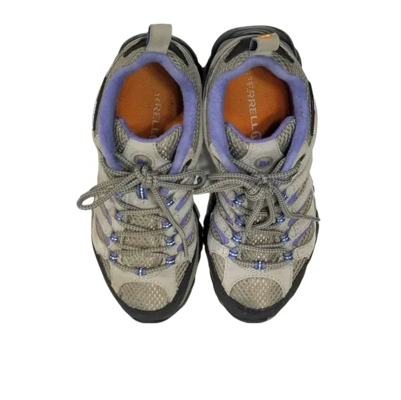 MERRELL Moab 2 Hiking Boots Sneakers Shoes in Aluminum / Marlin Womens Size 6.5