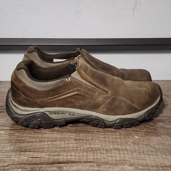 Merrell Moab Adventure 3 Moc Men's Slip-On Shoes Size 11.5 Brown