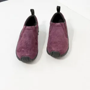 Merrell NWB Sz 8 Burgundy Women's Jungle Moc Suede Leather Slip On Shoes