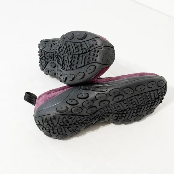 Merrell NWB Sz 8 Burgundy Women's Jungle Moc Suede Leather Slip On Shoes