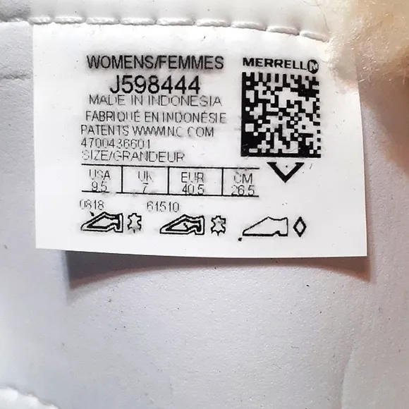 MERRELL SHOES: L-9.5, M-7.5