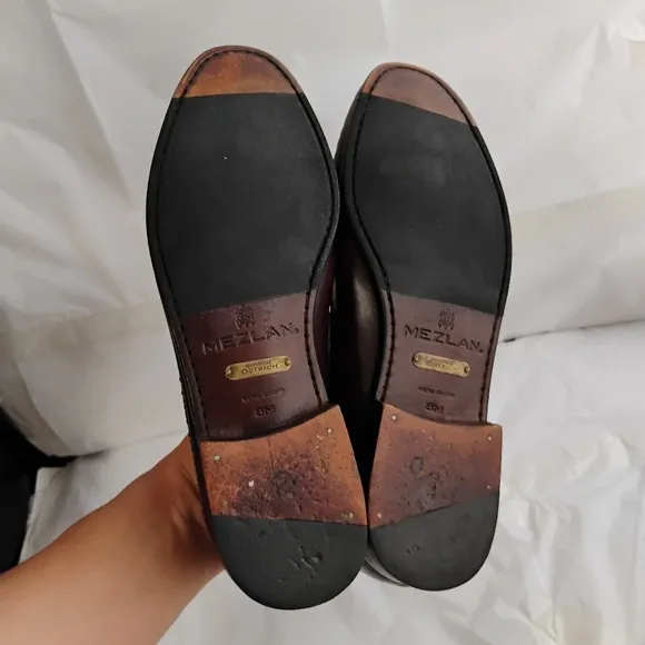 Mezlan Genuine Ostrich Slip On Loafer Shoes Mens Size 8