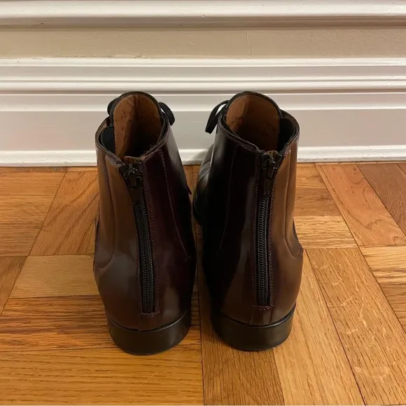 Mezlan Size 10 M Affleck Burgundy Leather Spain Dress Boots Shoes MEN'S