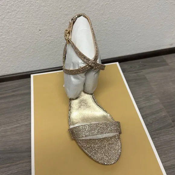 Michael Kors Ava Mid Sandal Glitter Mesh