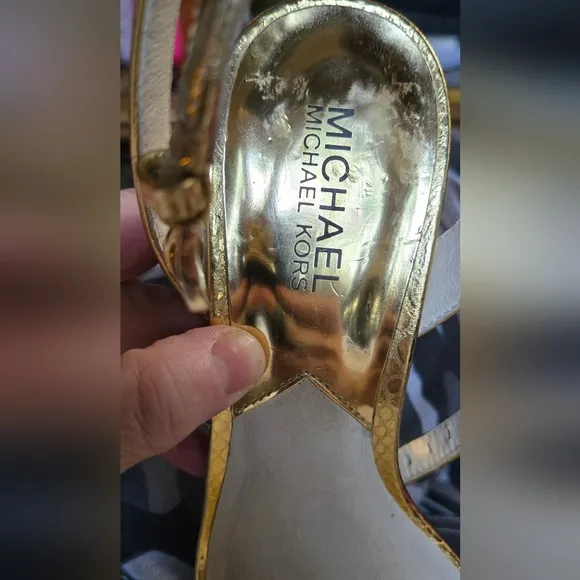 Michael Kors Gold Women's Sandals sz8M
