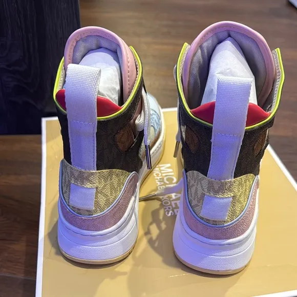 Michael Kors NWT Matson Color block logo High-Top Sneakers