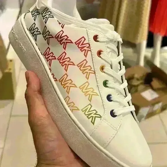 Michael Kors poppy Lace up shoes Rainbow