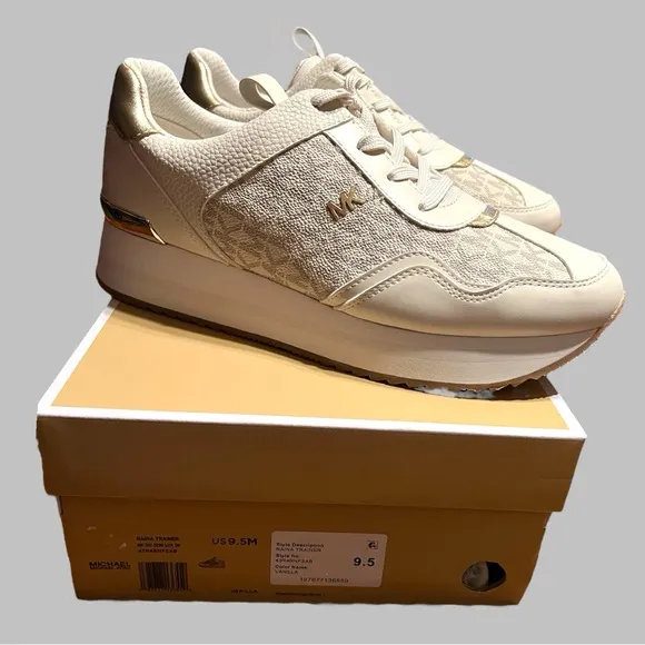 Michael Kors Raina logo-jacquard Platform Sneakers, New
