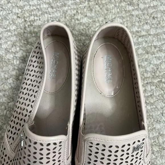 MICHAEL KORS Sz 9 Keaton leather slip on shoes sneakers loafers