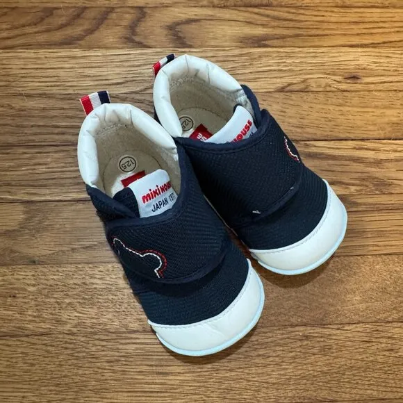 Miki House My First Walker Toddler Shoes Navy Blue (Size 5.5 / 12.5cm)
