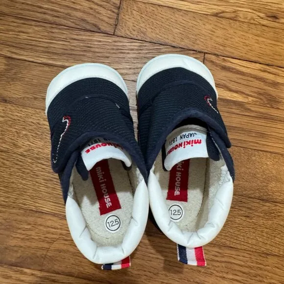 Miki House My First Walker Toddler Shoes Navy Blue (Size 5.5 / 12.5cm)