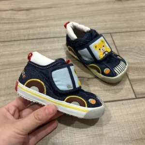 Miki House Unisex Driving Cars Second Shoes in Indigo Size 6 (13 cm)