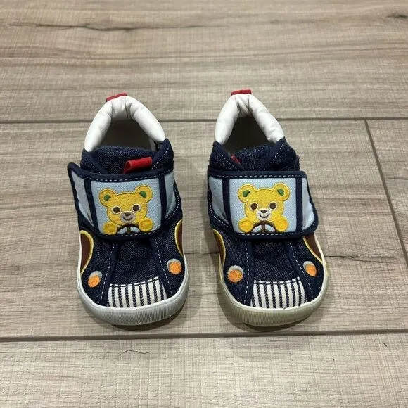 Miki House Unisex Driving Cars Second Shoes in Indigo Size 6 (13 cm)