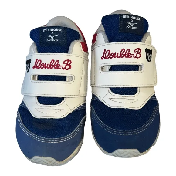 Miki House X Mizuno Double B Baby Shoes Size 13 (19cm) Multicolored Sneakers