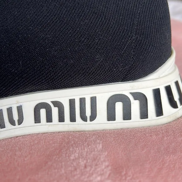 Miu Miu High Top Sock Sneakers