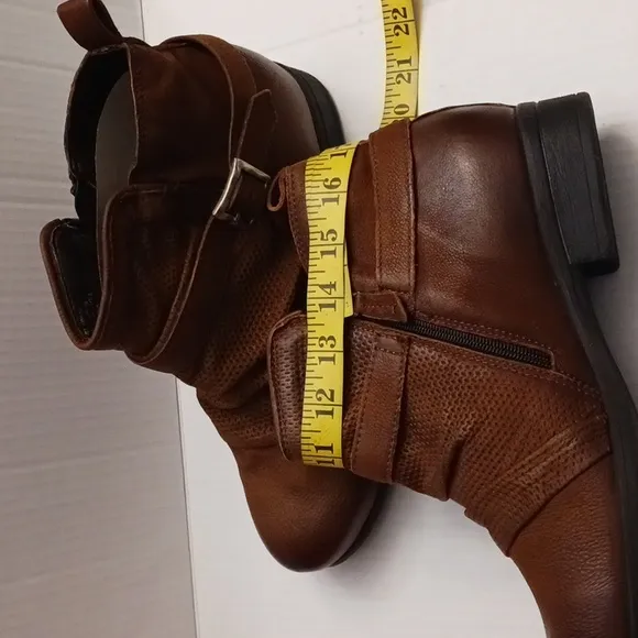 Miz Mooz Suzy size 42(11W) women's leather hazlenut brown ankle boots.