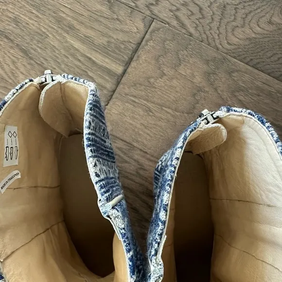 Momo New York Tile Mosaic Indigo Western Boots x Anthropologie