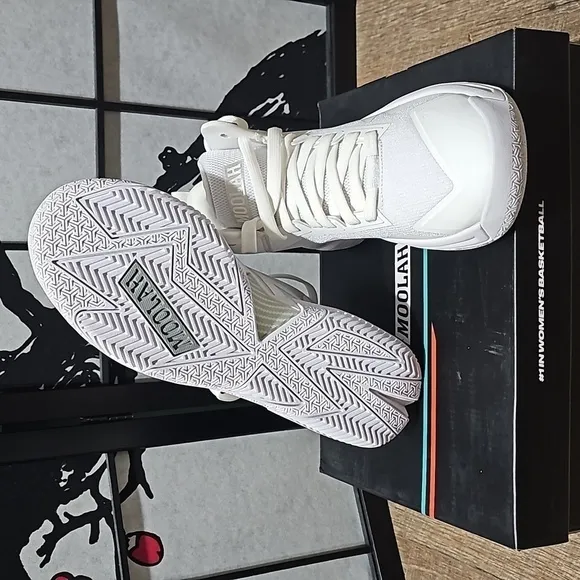 Moolah Women's Triple Double White House Basketball Shoes New Size 8.5 NWB WNBA