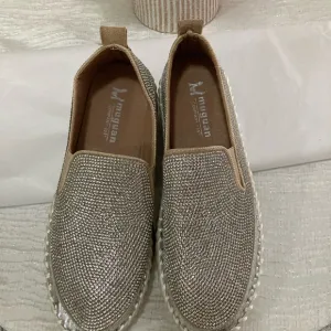 Muguan Silver Slip-On Shoes