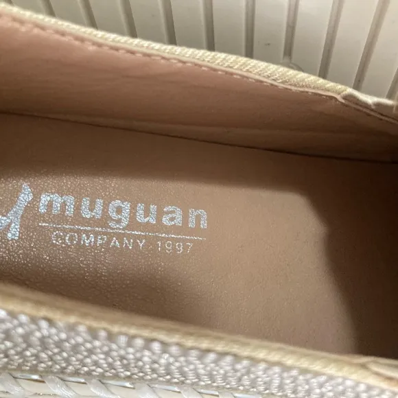 Muguan Silver Slip-On Shoes