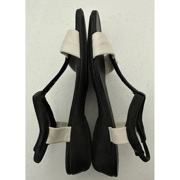 Munro Faran Sandals Black Off White Women’s 7.5M Custom Made Shoes
