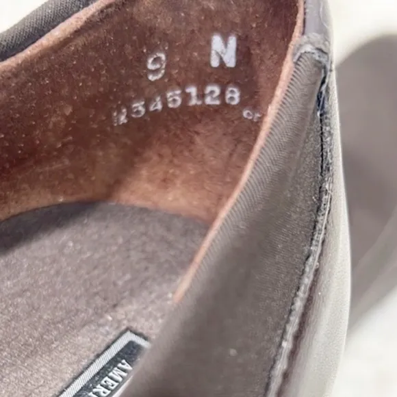Munro Kayla Brown leather stretch walking wedge 9N