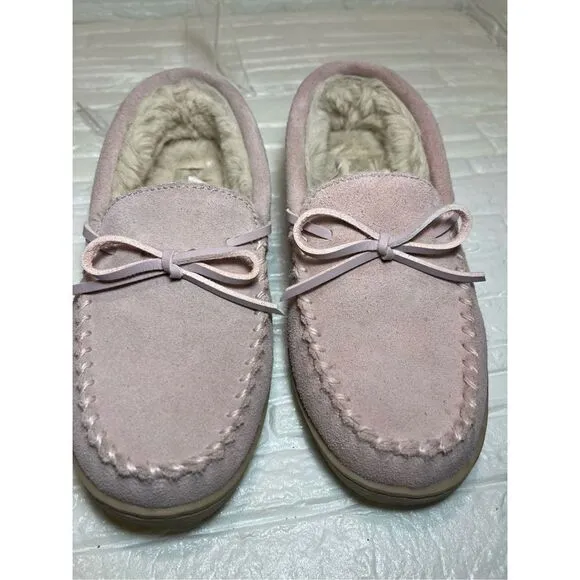 MY Slippers Moccasin Pink Shoe made by My Pillow