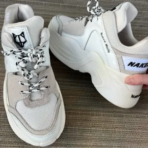 Naked Wolfe white platform sneakers